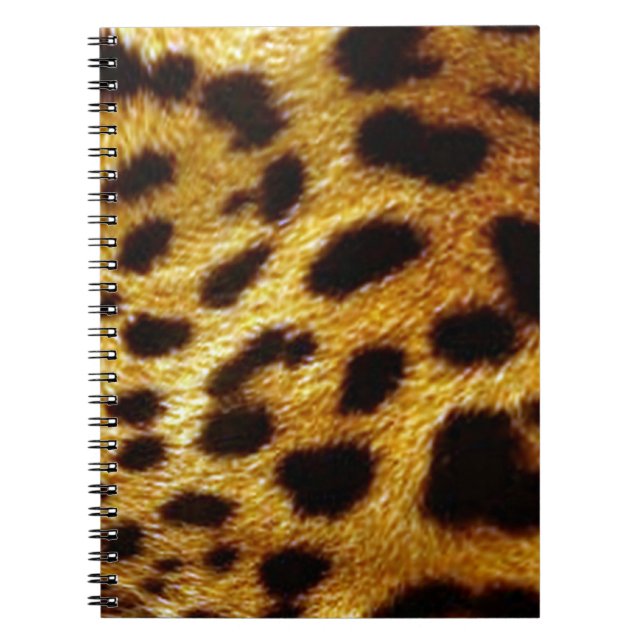 Carnet imprimé peau léopards (Devant)