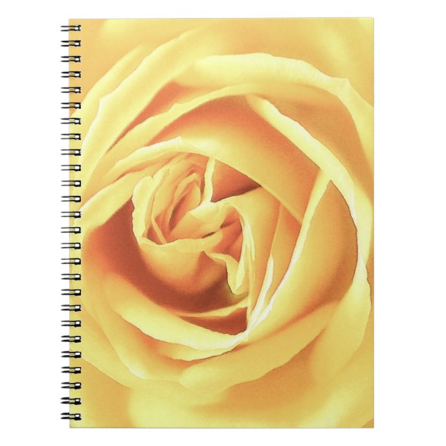 Carnet imprimé rose jaune (Devant)