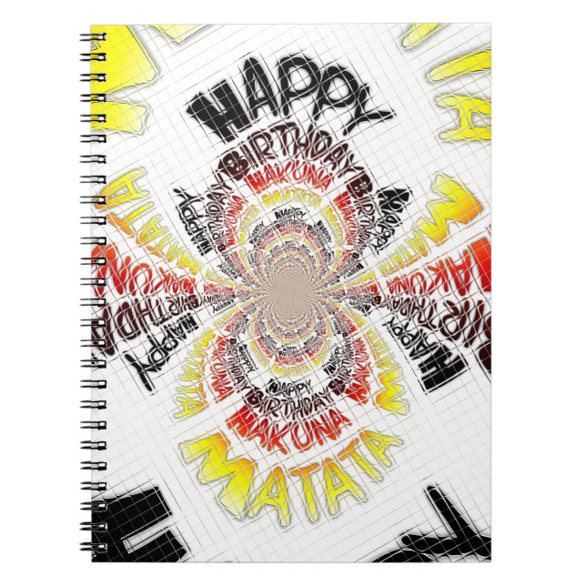Carnet Imprimer Anniversaire Kaleidoscope (Devant)