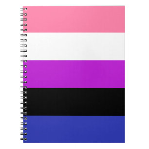Carnet Indicateur de la fierté du fluide genderfluide