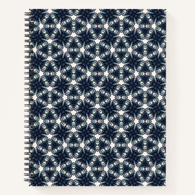 Carnet Indigo Snowflower Lattice (Devant)