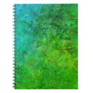 Carnet Industrie Rustique Rouille Inspiré Art Vert Bleu