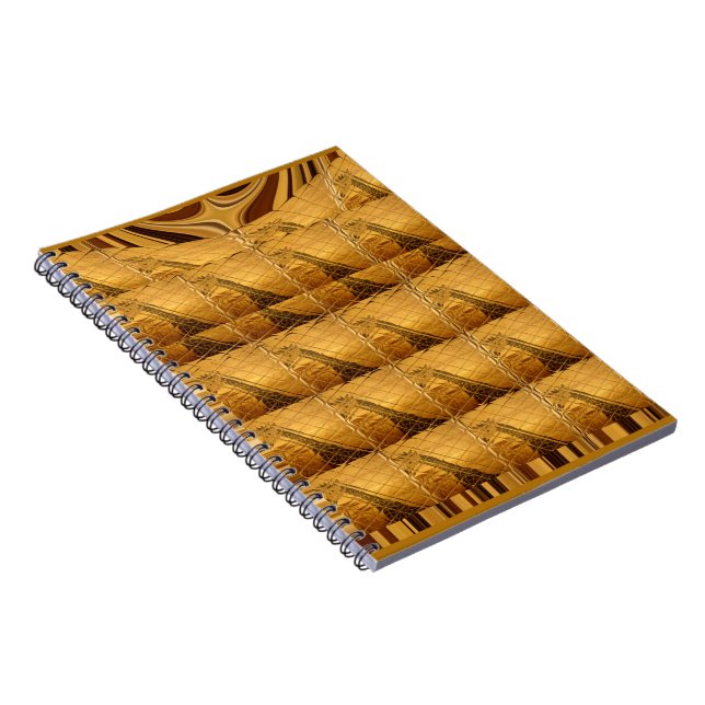 Carnet Infinie Golden Giraffe Animal Motif Art Imprimer (Côté Droit)