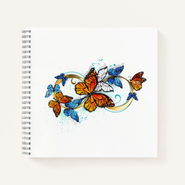 Carnet Infinity of Monarch Butterflies (Devant)