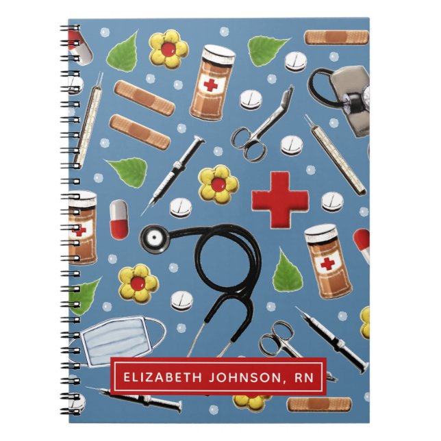 Carnet infirmier personnalisé (Devant)