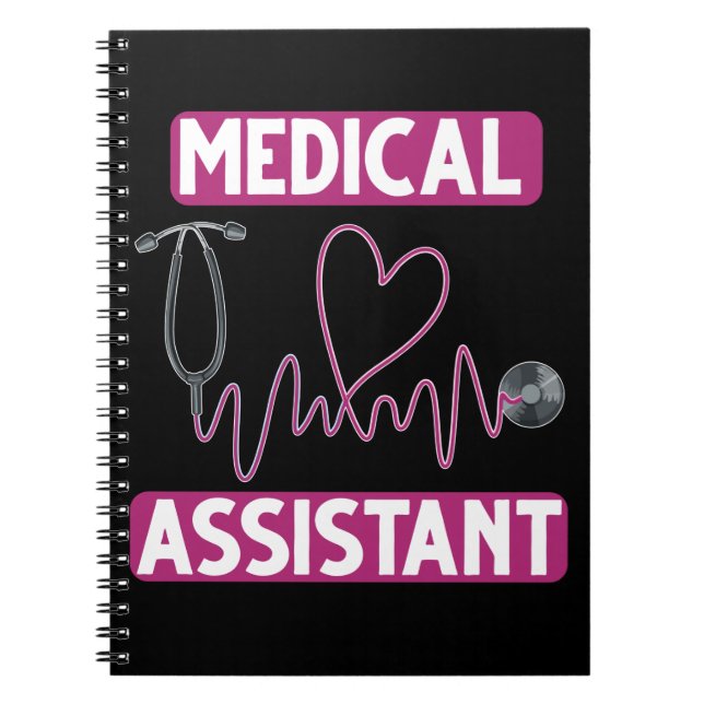 Carnet Infirmière adjointe Médicale Stethoscope (Devant)