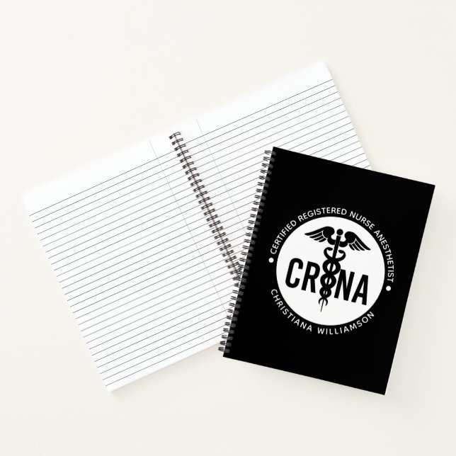 Carnet Infirmière anesthésiste certifiée CRNA personnalis (Intérieur)