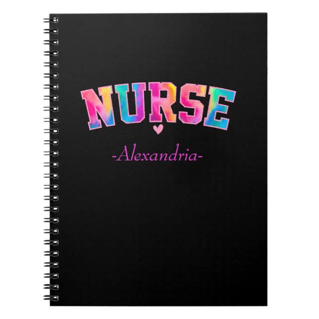 Carnet Infirmière colorée (Devant)