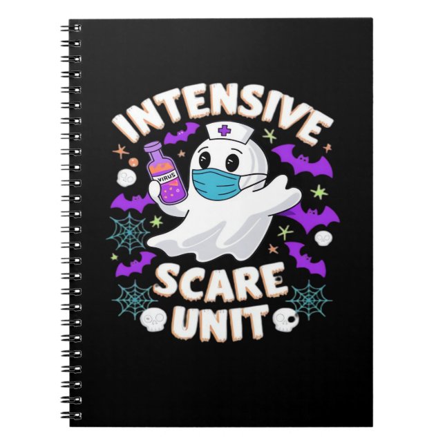 Carnet Infirmière de l'unité de soins intensifs Halloween (Devant)