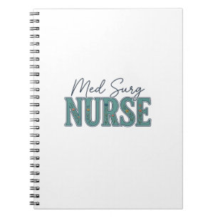 Carnet Infirmière en médecine chirurgicale dessin floral 