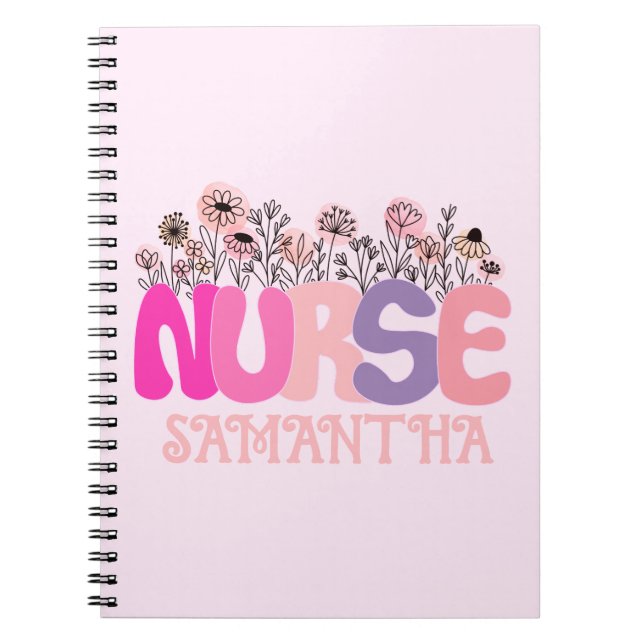 Carnet Infirmière florale (Devant)