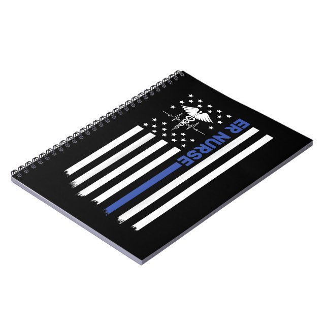Carnet infirmière infirmière américaine drapeau infirmièr (Côté gauche)