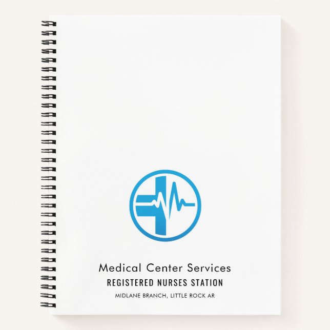 Carnet Infirmière moderne Assistants Médicales sur mesure (Devant)
