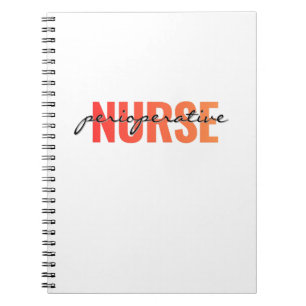 Carnet Infirmière périopératoire Typographie moderne