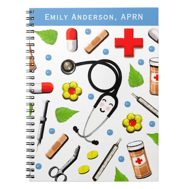 Carnet Infirmière personnalisée (Devant)