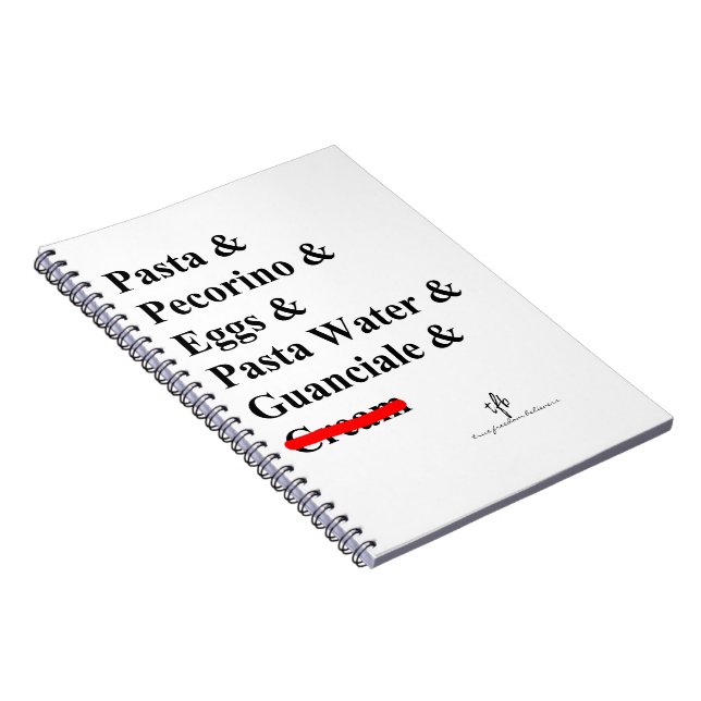 Carnet Ingrédients Pasta Carbonara (Côté Droit)