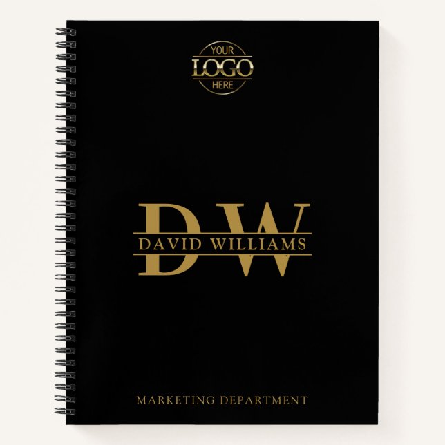 Carnet Initiales du logo et du monogramme de marque perso (Devant)
