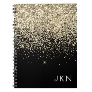 Carnet Initiales Monogrammes pour filles Parties scintill
