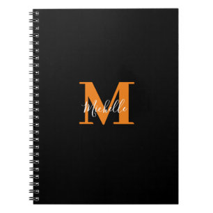 Carnet Initiales personnalisées et nom Monogramme