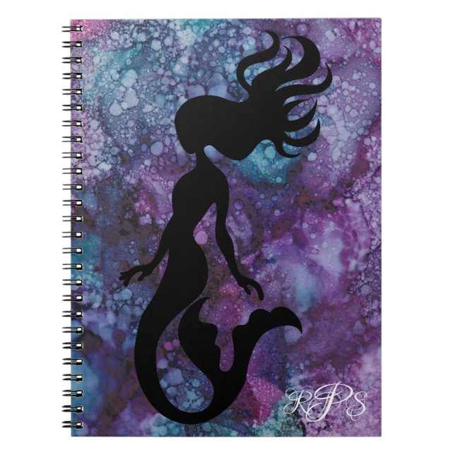 Carnet "Inkblots/Mermaid" Personnaliser (Devant)