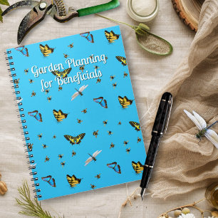Carnet Insectes Utiles Titre Personnalisé Bleu