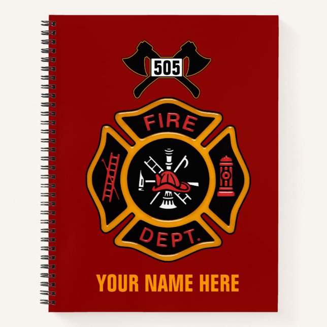 Carnet Insigne du service d'incendie (Devant)