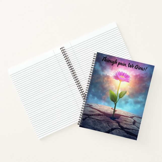 Carnet inspirational flower calendar notebook planner (Intérieur)