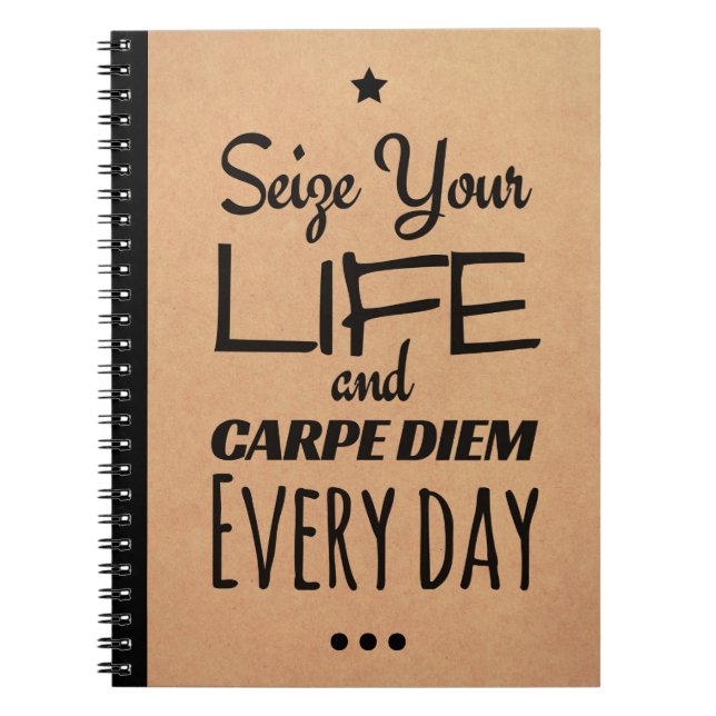 Carnet inspiré pour la motivation : Carpe Diem ! (Devant)