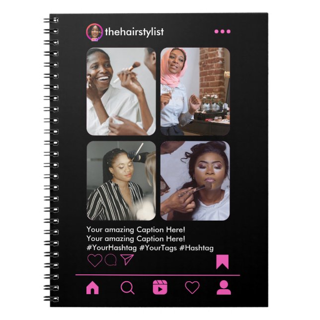 Carnet Instagram de coiffeur (Devant)