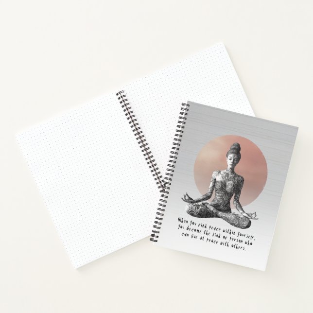 Carnet Instructeur de méditation Yoga Reiki Master Lotus  (Intérieur)