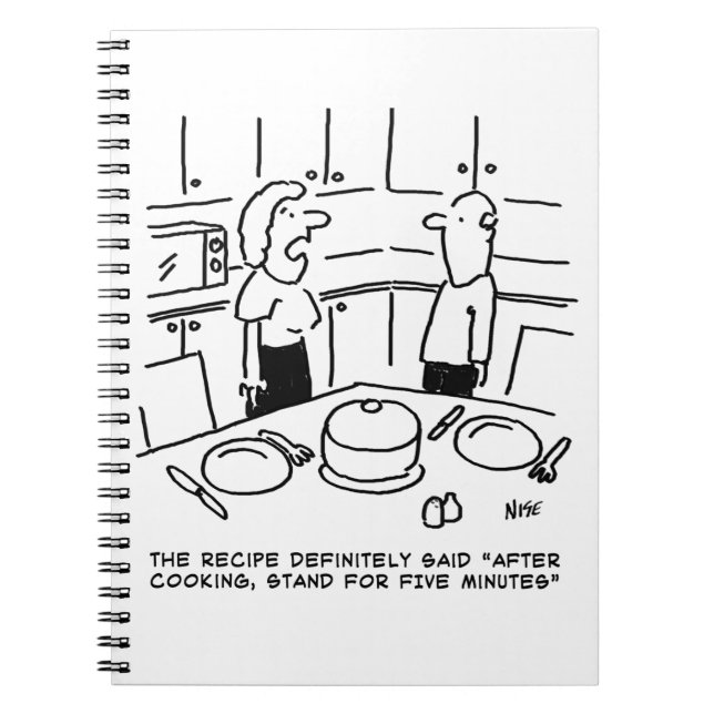 Carnet Instructions de recette suivies de la cuisine dans (Devant)