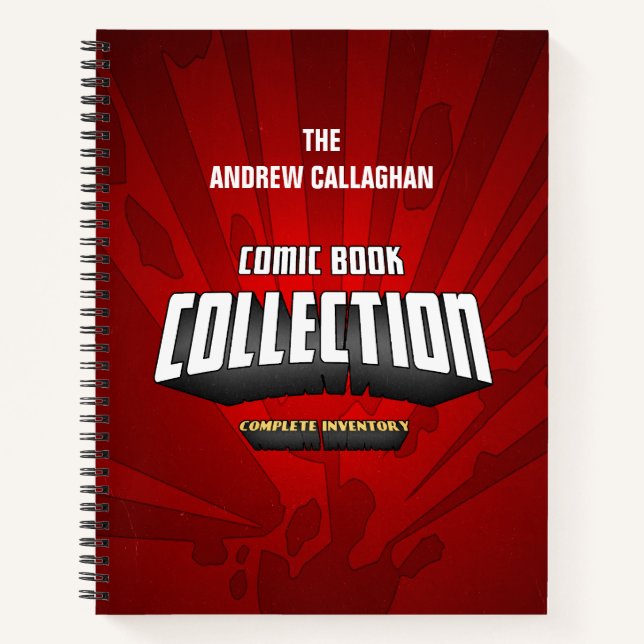 Carnet Inventaire personnalisé de la collection de bandes (Devant)