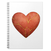 Invitation cœur Kintsugi
