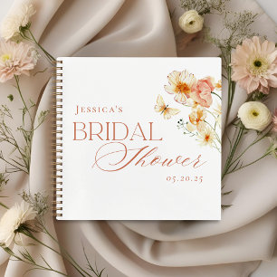 Carnet Invité de Baby Shower de Mariée Floral Citrus Élég