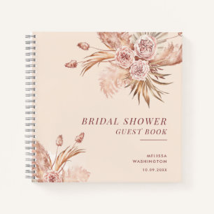 Carnet Invité de la douche de mariée botanique à l'herbe