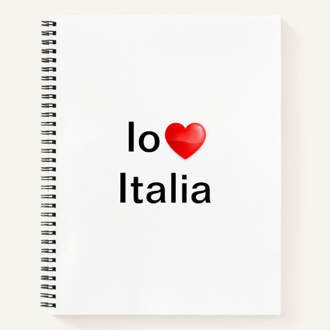 Carnet Io amo Italia (Devant)