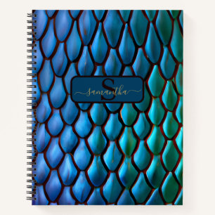 Carnet Iridescente Mermaid Tails Dragon Scannes
