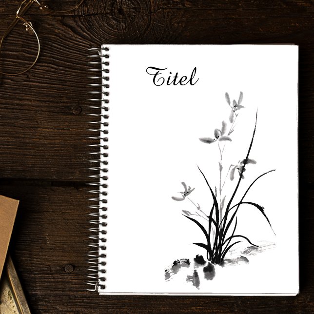 Carnet Iris chinois - bw (Créateur téléchargé)