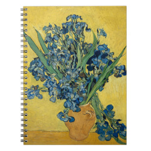 Carnet Iris de Van Gogh - Art audacieux bleu et jaune