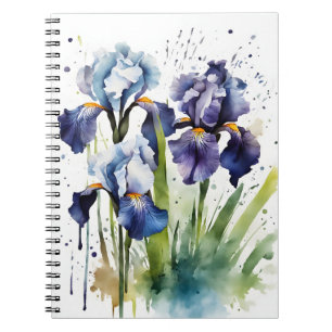 Carnet Iris - Fleurs aquarelles