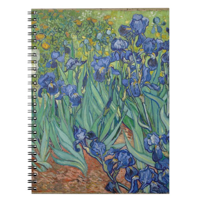 Carnet Irises par Vincent Van Gogh (Devant)