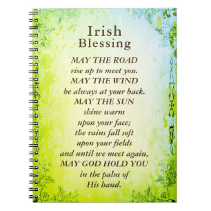 Carnet Irish Blessing, que la route monte pour vous renco