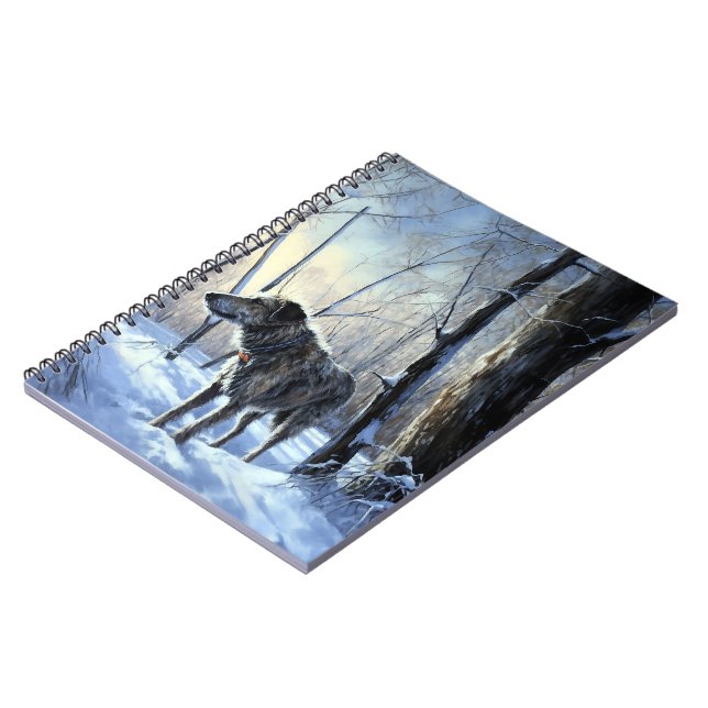 Carnet Irish Wolfhop Laisser neiger Noël (Côté gauche)