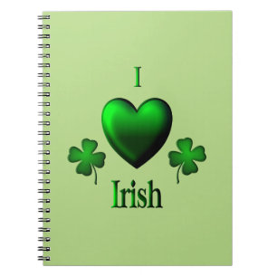 Carnet Irlandais de coeur du vert I