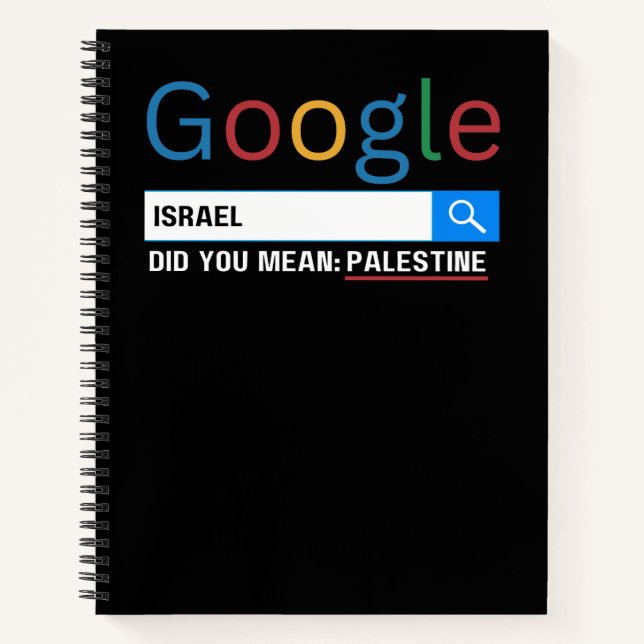 Carnet israël, tu voulais dire la Palestine research grag (Devant)