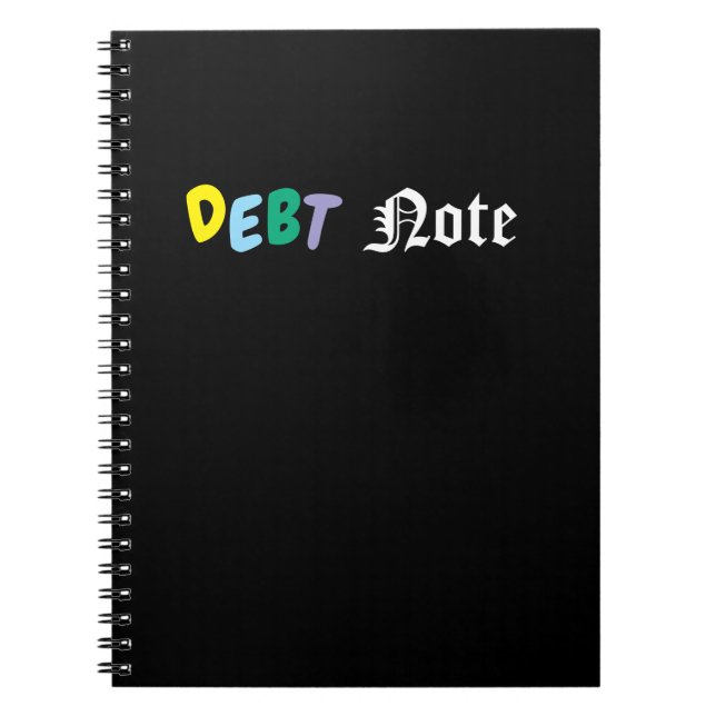 Carnet It is Debt Note. Not Death Note (Devant)
