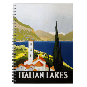 Carnet Italie Lacs Vintage voyage Italie