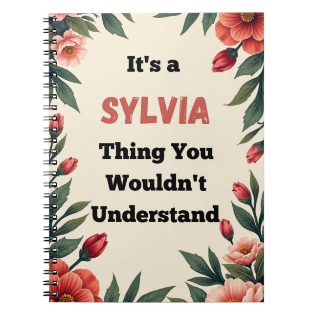 Carnet It's a Sylvia Thing You Wouldn't Understand (Devant)