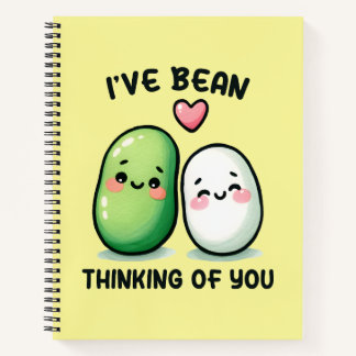 Carnet I've Bean Thinking of You Cute Kawaii