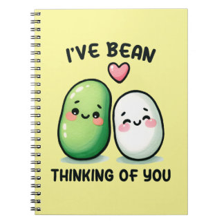 Carnet I've Bean Thinking of You Cute Kawaii